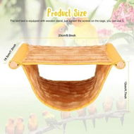 Detailed information about the product Bird Hanging Hammock Winter Warm Bird Nest Bed Snuggle Hut for Small Birds, Hamsters, and Guinea Pigs (Yellow)