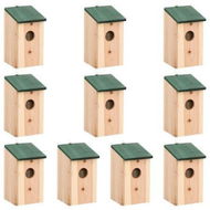 Detailed information about the product Bird Houses 10 pcs Solid Firwood 12x12x22 cm