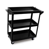Detailed information about the product Black 3-Tier Tool Cart Trolley Toolbox Workshop Garage Storage 150KG Organizer Garage