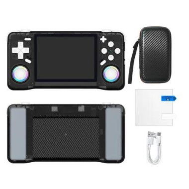 Black 64GB XF35 Open Source Handheld Gamiing Console Over 30 Major Emulator Games Supported Ideal For Retro Gaming Enthusiasts And Collectors