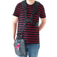 Detailed information about the product Black Comfort Shoulder Strap for Brushcutters and Trimmers: Double Shoulder Design for Maximum Comfort and Support