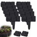 Black Garden Fence 10 Piece Flower Bed Surround Stone Look 10x25cm Lawn Edging for Plugging Plastic. Available at Crazy Sales for $19.99