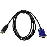 Detailed information about the product Black HDMI Gold Male To VGA HD-15 Cable 6ft 1.8m.