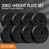 Detailed information about the product BLACK LORD 20kg Weight Plate Set Barbell Dumbbell Weight Lift Bench Squat Rack