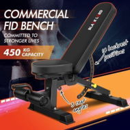 Detailed information about the product BLACK LORD Commercial Weight Bench FID Bench Flat Incline Decline Press Gym