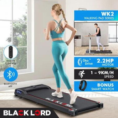 BLACK LORD Treadmill Electric Walking Pad Exercise Fitness Machine Home Gym