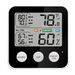 Black Magnetic High Precision Temperature & Humidity Meter Same-Screen Display Memory Function Sound & Light Alarm. Available at Crazy Sales for $39.99