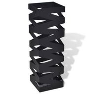 Detailed information about the product Black Square Umbrella Stand Storage Holder Walking Stick Steel 48.5 Cm.