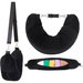 Black Travel Neck Pillow 72cm U Shaped Inflatable Portable Storage Bag Airplane Aeroplane Travel Gadgets Fillable Travel Accessory 18cm Diameter. Available at Crazy Sales for $19.99