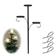 Detailed information about the product Black Triple Tree Topper,Candle Holder,Candelabra Tree Topper,Shelf for Christmas Tree,3 Tier Candle Holder,Christmas Topper Unique