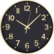 Detailed information about the product Black Wall Clocks Battery Operated,12 inch Silent Non Ticking Modern Clock for Wall,3D Numbers Wall Clock for Kitchen Bedroom Living Room Office Classroom Decor (Black-Gold)