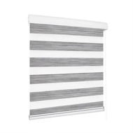 Detailed information about the product Blackout Zebra Roller Blind Curtains 120x210 Grey