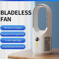 Detailed information about the product Bladeless Desk Fan, Rechargeable Portable Quiet Office Fan, 6 Speeds, Easy to Clean, Small Tabletop Personal Fan for Office, Living Room, Bedroom