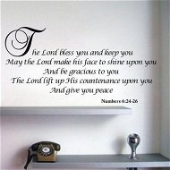Detailed information about the product BLESSING LANGUAGE Removable Art Wall Sticker