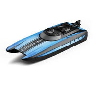 Detailed information about the product Blue 2.4GHz Remote Controlled Boat Waterproof Speedboat 30kmh Easy Setup Dual Batteries Perfect for Ages 7 and Above Birthdays Christmas Gifts