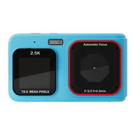 Detailed information about the product Blue 2.5K HD Video 16X Zoom MP3 72MP Photo Dual Screen Selfie Camera 32G Memory Card Home Travel Portable