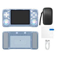 Detailed information about the product Blue 64GB XF35 Open Source Handheld Gamiing Console Over 30 Major Emulator Games Supported Ideal For Retro Gaming Enthusiasts And Collectors