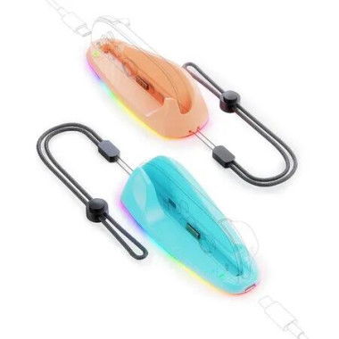 Blue And Orange Switch 2 Joy Con Dazzling RGB Lighting Mouse Dock Rechargeable Controller Transform Joy-Con into Mouse Versatile Charging and Gaming