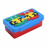 Detailed information about the product Blue Cover 500 Building Blocks Starter Set Creative DIY Pixel Assembly Lunch Box Childrens Salad Fruit