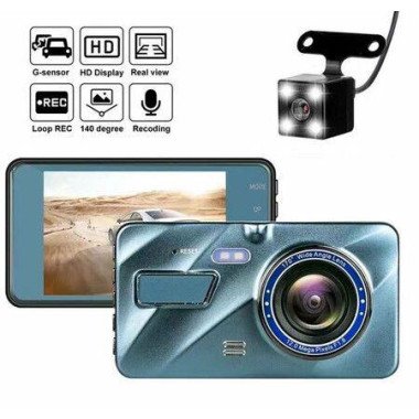 BLue-Dash Cam Front with 32G SD Card,1080P FHD Car Driving Recorder 4 inch IPS Screen 170 Wide Angle Dashboard Camera Aluminum Alloy Case,WDR G-Sensor