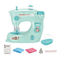 Detailed information about the product Blue Electric Sewing Machine Pretend Play Girl Toy Handmade Small Home Electric Machine Set