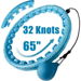 (Blue)32 Detachable Knots-2 in 1 Abdomen Fitness Massage Non Fall Smart Hooola Hoop with Auto Spinning Ball,Weighted Exercise Hoop Plus Size. Available at Crazy Sales for $24.99