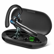 Detailed information about the product Bluetooth Headset,Wireless Bluetooth Earpiece with 400mAh Charging Case 55 Hours Talking Time Built-in Microphone,V5.1 Hand-Free Headphones