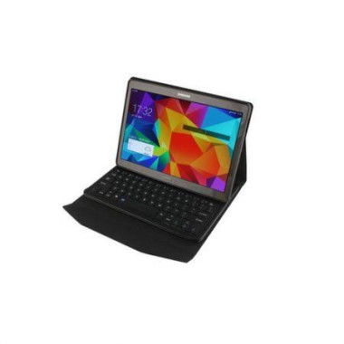 Bluetooth Keyboard PU Leather Case Cover For Samsung Galaxy Tab S 8.4 Inch T700 - Black.