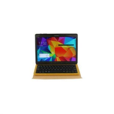 Bluetooth Keyboard PU Leather Case Cover For Samsung Galaxy Tab S 8.4 Inch T700 - Yellow.