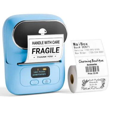 Bluetooth Portable Thermal Label Printer â€“ Upgraded Barcode Maker for Products,Addresses,Small Businesses,Office & Home,Compatible with Phone,Tablet,PC,Mac