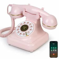Detailed information about the product Bluetooth Retro Phone with Speakerphone,Bluetooth Landline Telephone,Bluetooth Home Phone with USB Rechargeable Power,Hands-Free Calling & Music Playback