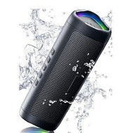 Detailed information about the product Bluetooth Speaker with HD Sound, Portable Wireless, IPX5 Waterproof for Home Party Outdoor (Black)