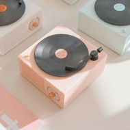 Detailed information about the product Bluetooth Stereo Retro Vinyl Record Player Stereo Home Wireless Mini USB Outdoor Card (Pink)