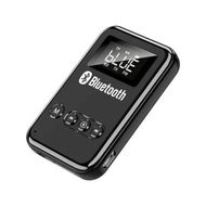 Detailed information about the product Bluetooth Transmitter Receiver LCD Screen Audio V5.0 Adapter 4-in-1 Wireless AUX Adapter TV Car PC Home Theater Speakers MP3 Player