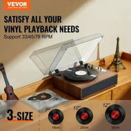 Detailed information about the product Bluetooth Vinyl Record Player 3-Speed Belt Driven Turntable 10W Speakers