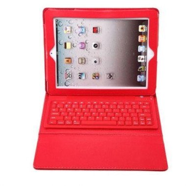 Bluetooth Wireless Keyboard Case Cover Stand For For IPad 2 3 4 - Red