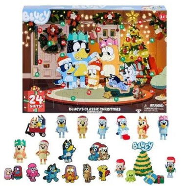 Bluey Advent Calendar Pack Packaging To Find A Bluey Surprise Each Day For 24 days Christmas Gift for Kids