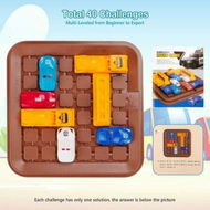 Detailed information about the product Board Games Logic Brain Car Heavy Traffic Game Smart Math Travel Game Card Puzzle Game Toys for Kids 5 and Up