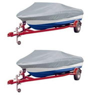 Detailed information about the product Boat Covers 2 pcs Grey Length 427-488 cm Width 229 cm