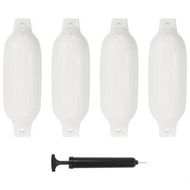 Detailed information about the product Boat Fender 4 Pcs White 41x11.5 Cm PVC