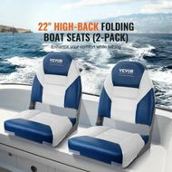 Detailed information about the product Boat Seats 555 mm High Back Boat Seat Folding Boat Chair with Thickened Sponge Padding and Hinge Fold-Down Boat Captain Chairs for Fishing Boat Sightseeing