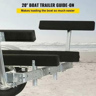 Detailed information about the product Boat Trailer Guide on, 2PCS, Short Bunk Guide-Ons Steel Trailer Guides w/Carpet-Padded Boards, Complete Mounting Accessories Included, for Ski Boat, Fishing Boat or Sailboat Trailer