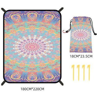 Bohemian Beach Mat Quick Drying Anti Splashing Moisture-proof Mat Outdoor Picnic Mat Camping Blanket Beach Mat