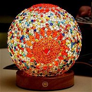 Detailed information about the product Bohemian Nightlight Romantic Free Bohemian Creative USB Rechargeable Bedroom Decor Table Lamp Decorative Glass Lamp Kids Gift Color Orange