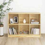 Detailed information about the product Book Cabinet 104x33x76 cm Solid Pinewood