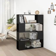 Detailed information about the product Book Cabinet Room Divider Black 100x24x124 cm