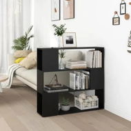 Detailed information about the product Book Cabinet Room Divider Black 100x24x94 cm