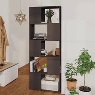 Detailed information about the product Book Cabinet Room Divider Grey 60x24x155 Cm Engineered Wood