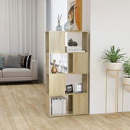 Detailed information about the product Book Cabinet Room Divider Sonoma Oak 60x24x124.5 Cm Engineered Wood.