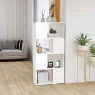 Detailed information about the product Book Cabinet Room Divider White 60x24x124.5 Cm Engineered Wood.